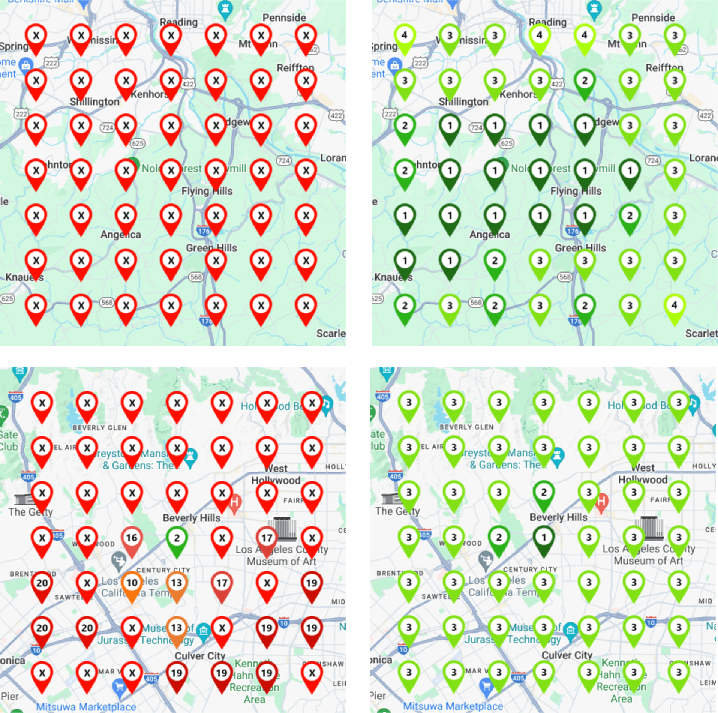 Google Maps Rankings Grid